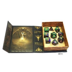 Elder Dice: Yellow Sign of Hastur (Purple/Green)